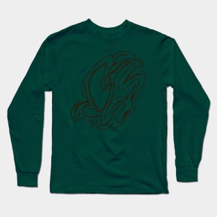 Organic Maze - Brown Long Sleeve T-Shirt